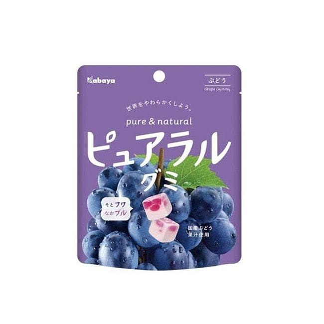 【日本直郵】KABAYA卡巴也 葡萄口味水果軟糖58g