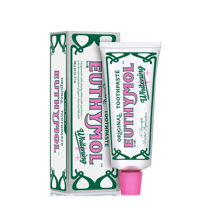 英國 EUTHYMOL悅滋木 經典亮白牙膏 花漾沁桃薄荷 清新口氣 106g