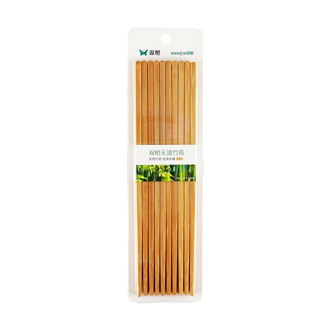 Bamboo Chinese Chopsticks Paint-free 26cm 10pairs Carbonized Mao bamboo