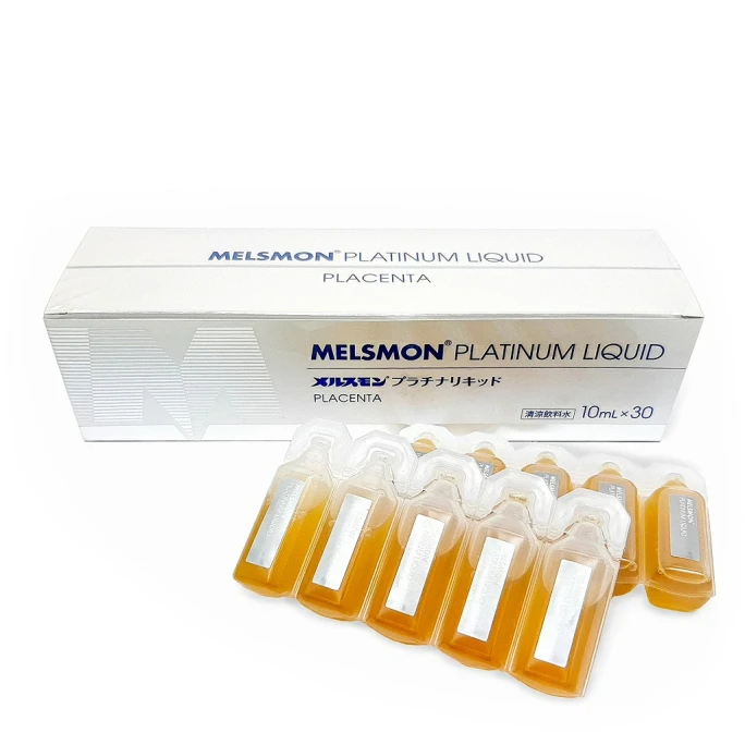 【日本直邮】 日本 LIFT PLACENTA 美思满 高纯天然马胎盘素 白金口服液 30支*10ml/盒