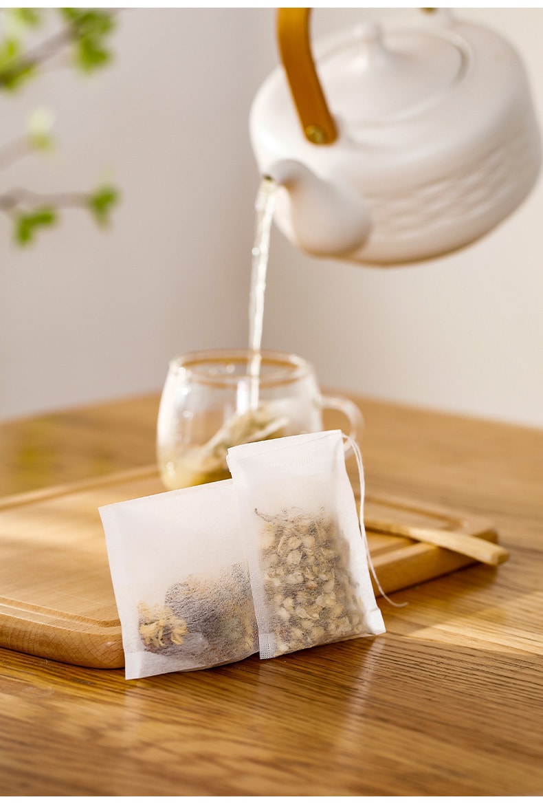 FaSoLa 一次性茶包袋 抽线款 100枚/袋 中药纱布 卤料过滤 渗透性好