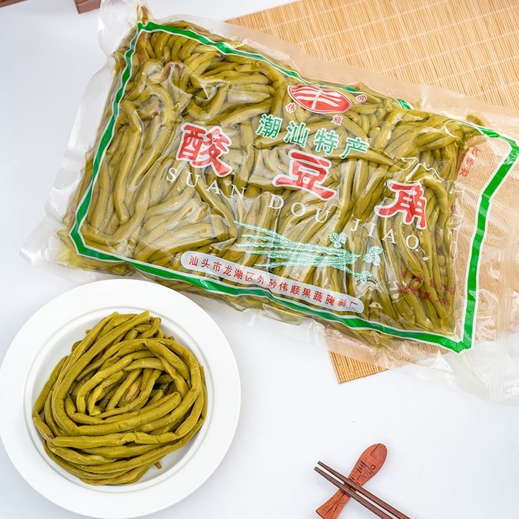 偉順 酸豆角 老壇缸豆 醃長豆 鹹菜 泡菜 醃酸菜 下飯菜 拌飯醬 250g 肉末酸豆角 【全潮汕最好吃最脆爽的酸豆角】 8