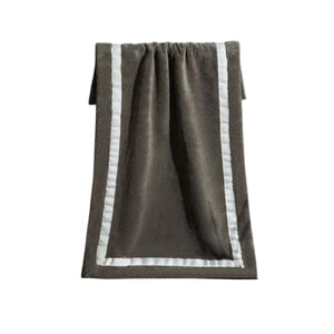 家簡塵除 珊瑚絨7A抗菌毛巾 35*75cm 茶青色/條 男款健身 加大加厚