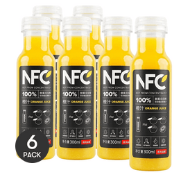 100% Orange Juice, 10.14fl oz *6【6 Packs】