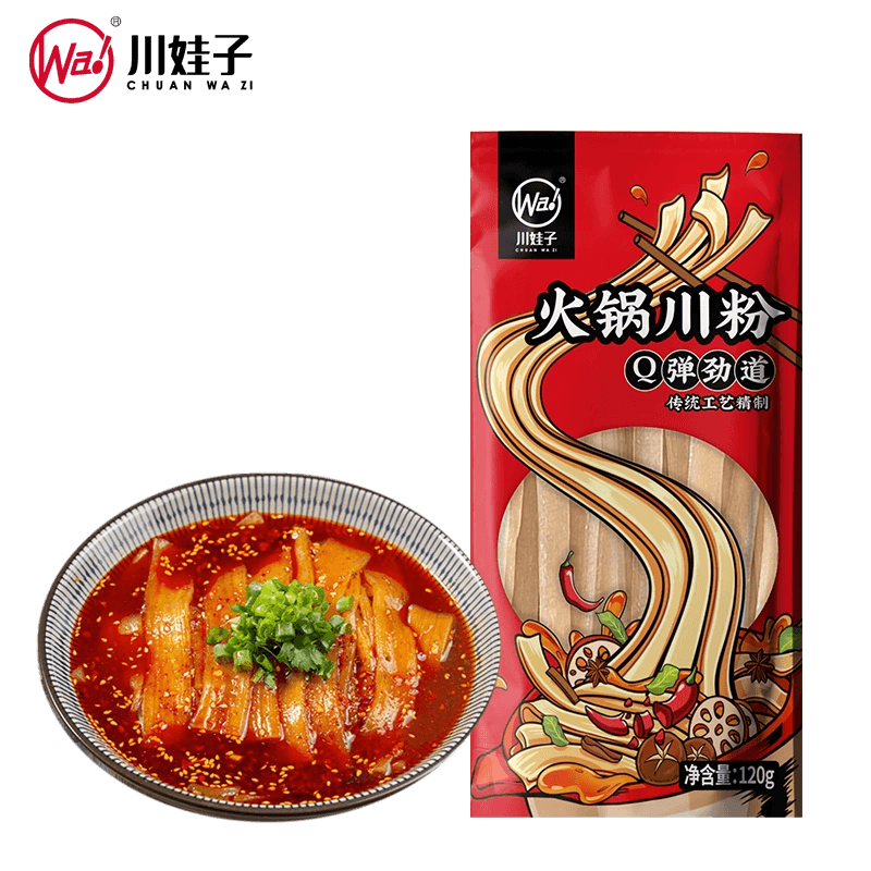  川娃子 火鍋寬粉 川粉火鍋粉 免泡地瓜粉火鍋食材120g*1袋
