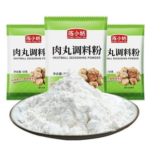 첸샤오구 [새해 필수품] [수제 미트볼] 돼지고기 미트볼 분말 50g*2봉지, 각종 미트볼에 적합한 특수 분말, 쫄깃하고 부드러운 식감, 가정용 및 상업용 모두 사용 가능.