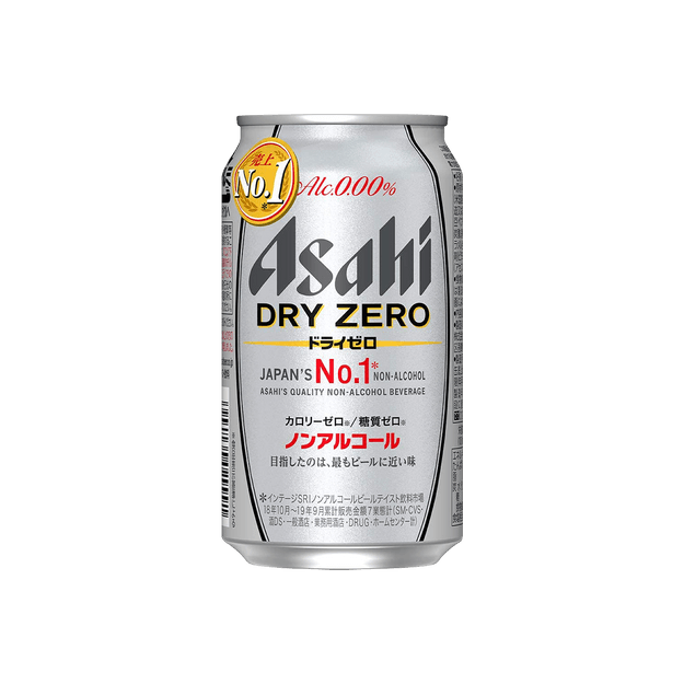 商品详情 - 日本ASAHI Dry Zero 无酒精啤酒 350ml - image  0