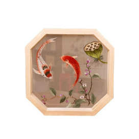 中国直送】蘇州刺繍 精巧な手作りシルク刺繍工芸品 絵のような風景