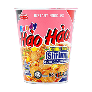 越南ACECOOK Hao Hao好好面 香辣青柠虾味方便杯面 方便面 68g【经典酸辣】【地道越式风味】