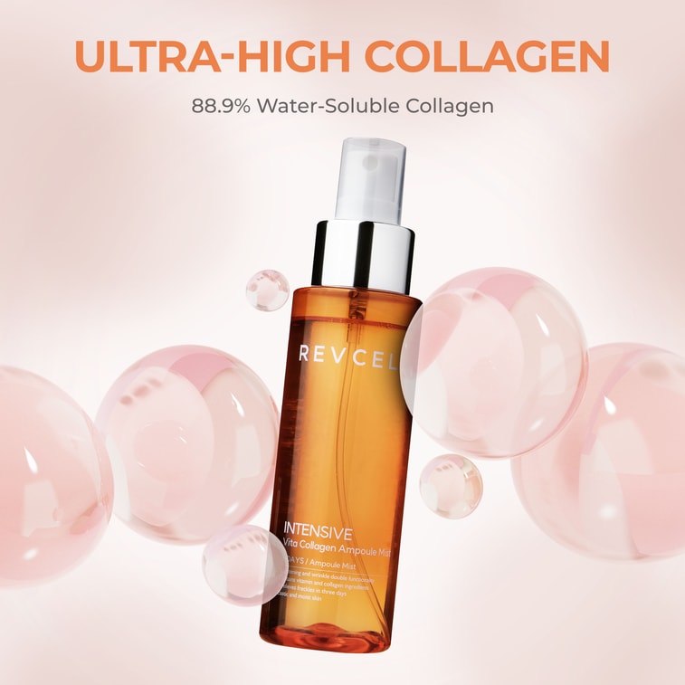 韓国ブランド リバイセル エンハンスト ビタ コラーゲン アンプル ミスト / 100ml / 110g / ホワイト 3