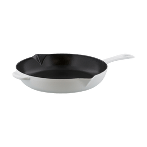 法国STAUB珐宝 铸铁煎锅平底锅 炒菜煎牛排锅 10" 白色