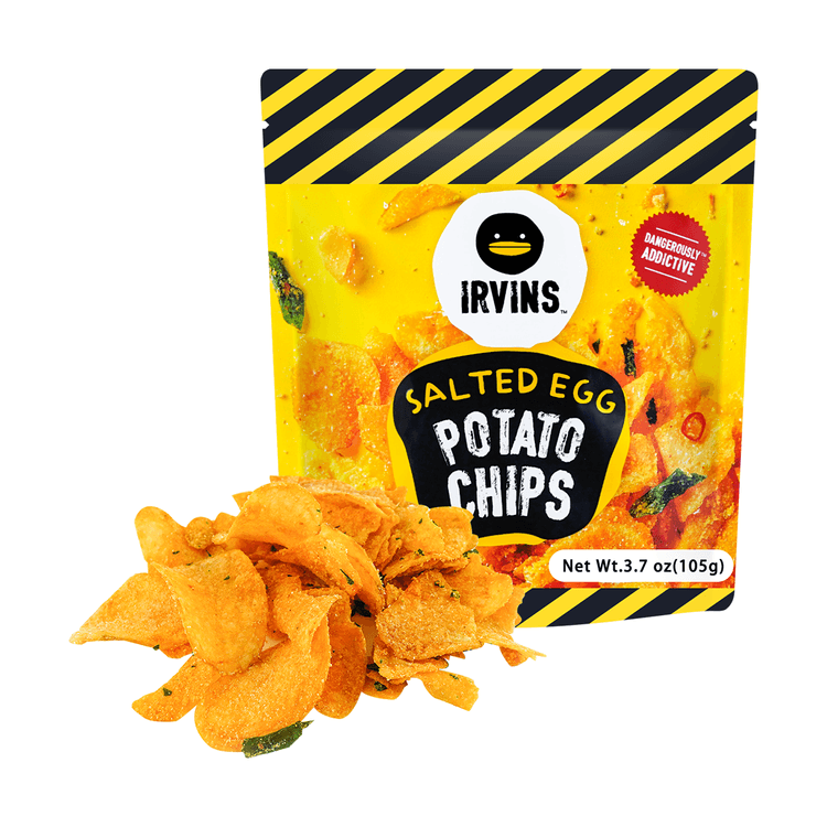 IRVINS Salted Egg Potato Chips - Crispy Snack, 3.7oz - Yamibuy.com