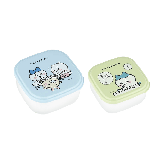 CHIIKAWA Set of 2 Sealed Containers 550ml+360ml
