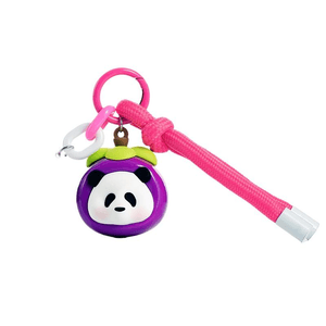 Chengdu Giant Panda Base Official Fruit Flower Cute Grain Pendant Keychain Mangkhut 44mm