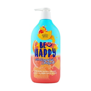 韩国爱茉莉HAPPYBATH 快乐沐浴微笑沐浴露 清新甜蜜 美白嫩滑不拔干 900ml #亮白葡萄柚&橙子