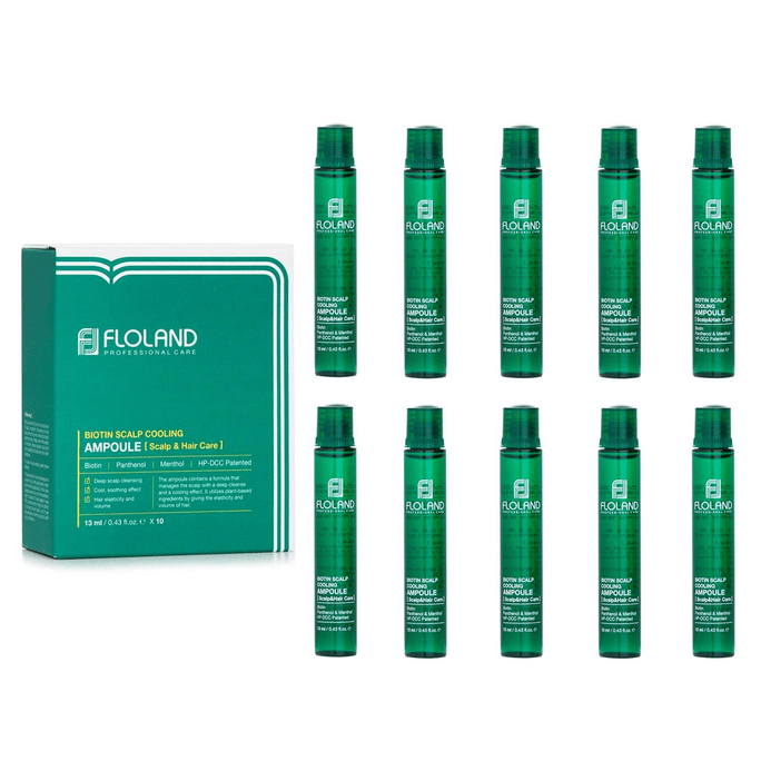 Biotin Scalp Cooling Ampoule (For Scalp & Hair Care) 10x13ml/0.43oz