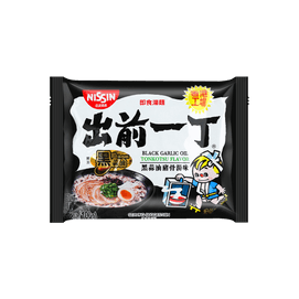 日本NISSIN日清 出前一丁 即食汤面 黑蒜油猪骨汤味 100g
