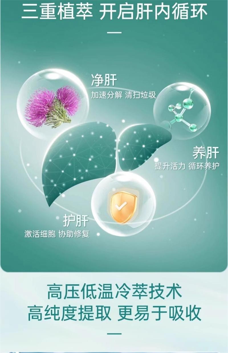 【中国直邮】 澳大利亚 Healthy Care 奶蓟草胶囊 护肝片水飞蓟熬夜男士女养肝 100粒/瓶【护肝神器】