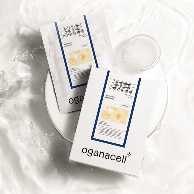 韩国OGANACELL奥嘉娜 生物活性维他命焕彩水凝胶面膜 超光子美白补水舒缓提亮面膜 30g*5片 保湿紧致抗皱
