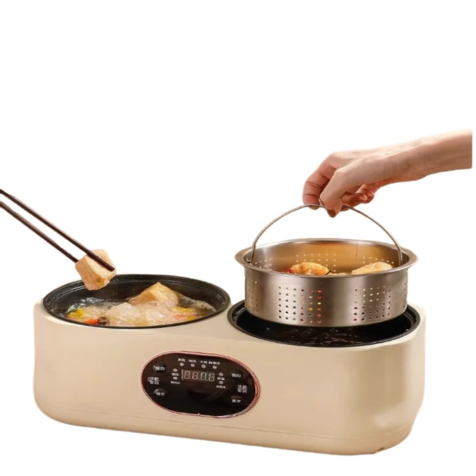 German Smart Dual-Pot Rice Cooker For Home Use, Multi-Function Soup, Low Sugar, Non-Stick, For 1-2-3 People, Luxury Smart Dual-Pot Rice Cooker 1.8L, 1.8L/1 piece