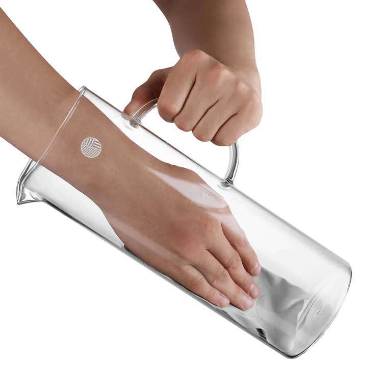 Pichet d'eau transparent en verre avec couvercle, 40,58 fl oz 9
