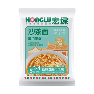 【中国直邮】 宏绿 沙茶面100g*2袋 非油炸方便面