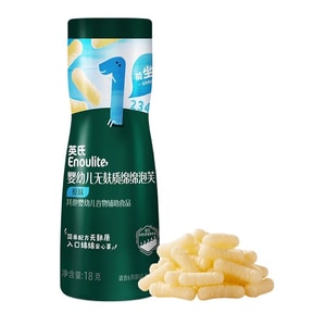 【中国直邮】 英氏 泡芙手指泡芙条 宝宝零食果裹泡芙18g*6罐 原味【1阶】