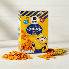 新加坡IRVINSx神偷奶爸小黄人联名款 咸蛋黄玉米片 10包入 90g