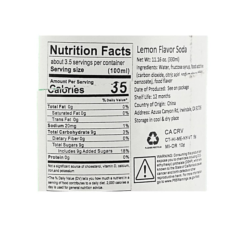 スプライト レモン風味ソーダ缶、11.15液量オンス 8