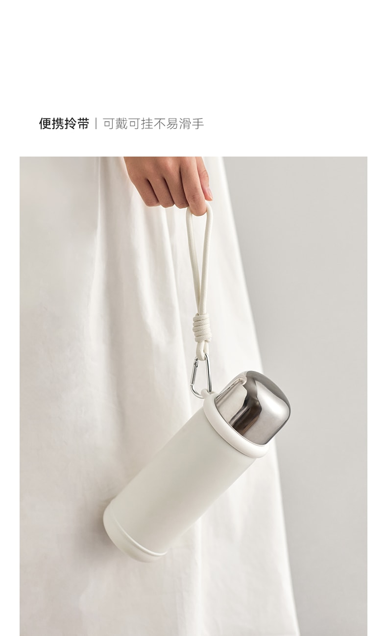 OLAYKS [As Seen with Hou Minghao] 550ml Stainless Steel Insulated Water Bottle with Drink-Through Lid, Compact Portable Travel Tumbler for Men & Women