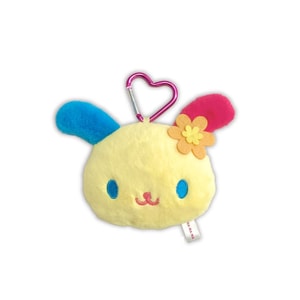 ウサハナ キーホルダー/バッグチャーム/ミラー付きぬいぐるみデコレーション (1パック)