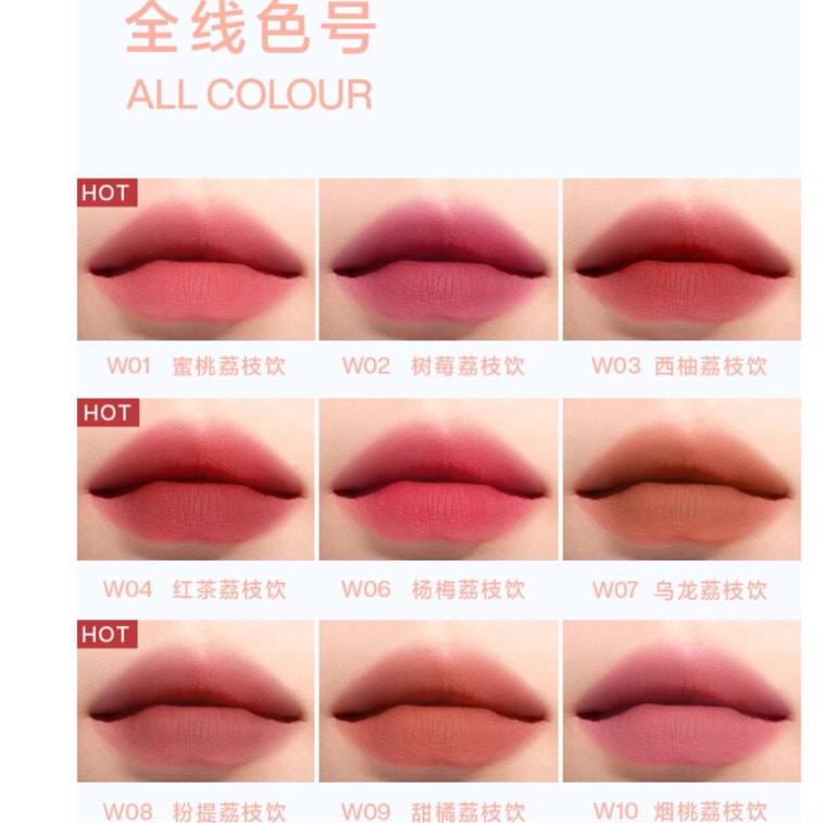 Water Mist Lipstick - Matte Lip Gloss - Dewy Lip Tint W03 3g 3