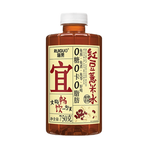 瑞果 宜紅豆薏米水 植物飲料 750g【0糖0卡0脂】【新中式養生飲】