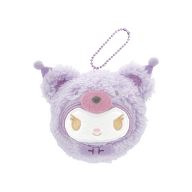 SANRIO Warm Latte Bear Series Kuromi Plush Keychain