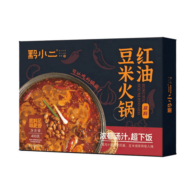 Qianxiaoer Spicy Bean Hot Pot Base 400g Guizhou Cooking Sauce