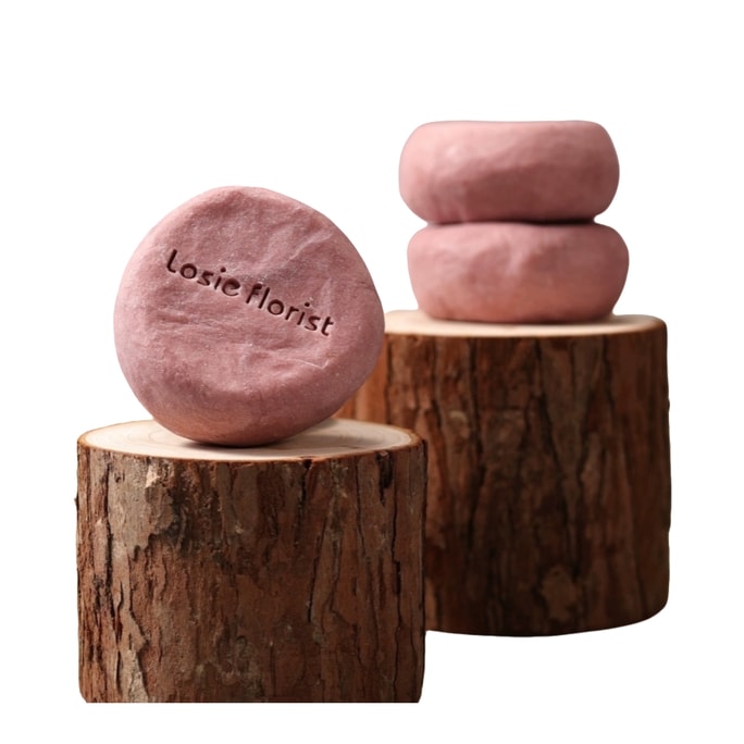  Roselle dried tangerine peel and rosewood handcrafted soap round cake soap pull-type soap 80g