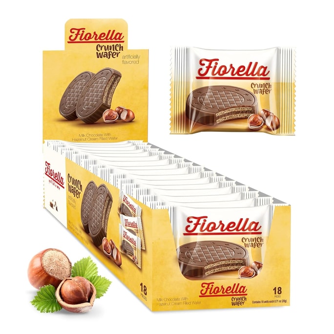  美國 Fiorella 脆威化餅乾 牛奶巧克力 獨立包裝 18塊