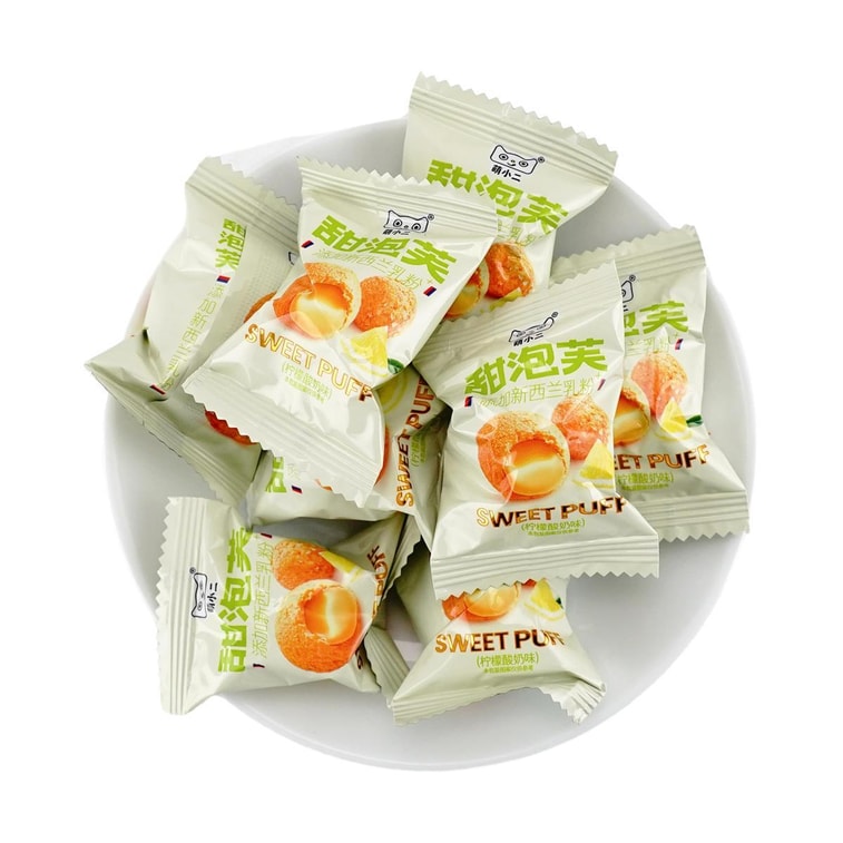 萌小二 甜泡芙 檸檬優格口味 160g【爆漿流心!濃香酥脆】 8