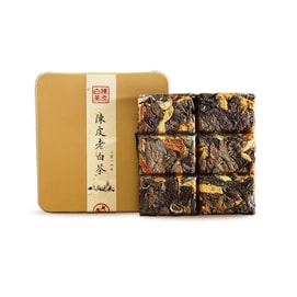 Chenpi Old White Tea【Promote Spleen And Stomach Digestion】30g Iron Box Square Pieces