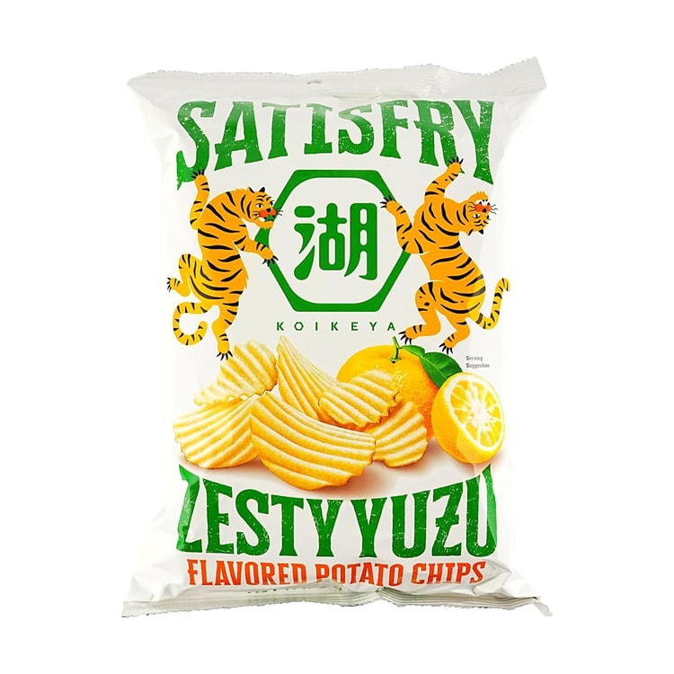 きぃぽて KOIKEYA Satisfy Zesty Yuzu Flavor Potato Chips, 5.9 oz - Yami.com