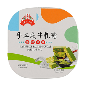 KANZAKI 手工咸牛轧糖 抹茶味 300g 【台湾风味】【纯手工制作】