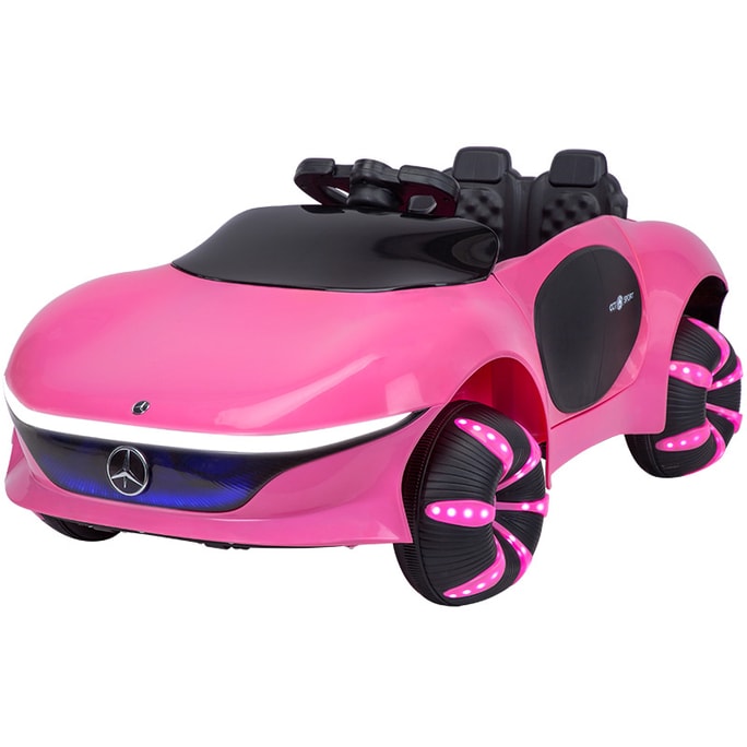 Super Cool Children's Four-wheel Electric Car with Remote Control Toy - High Configuration Four-wheel Drive Version Pink