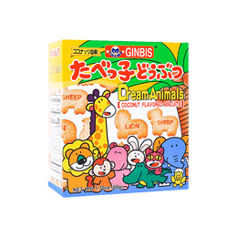 日本GINBIS动物饼干可可口味 50g