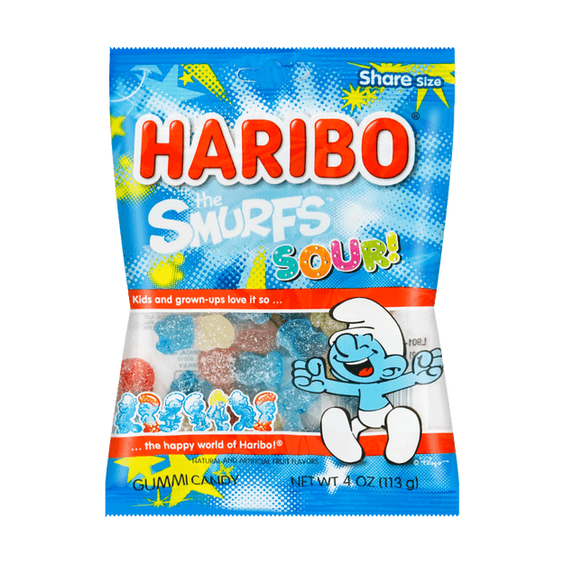 Gummi Candy Sour Smurfs 127g - Yamibuy.com