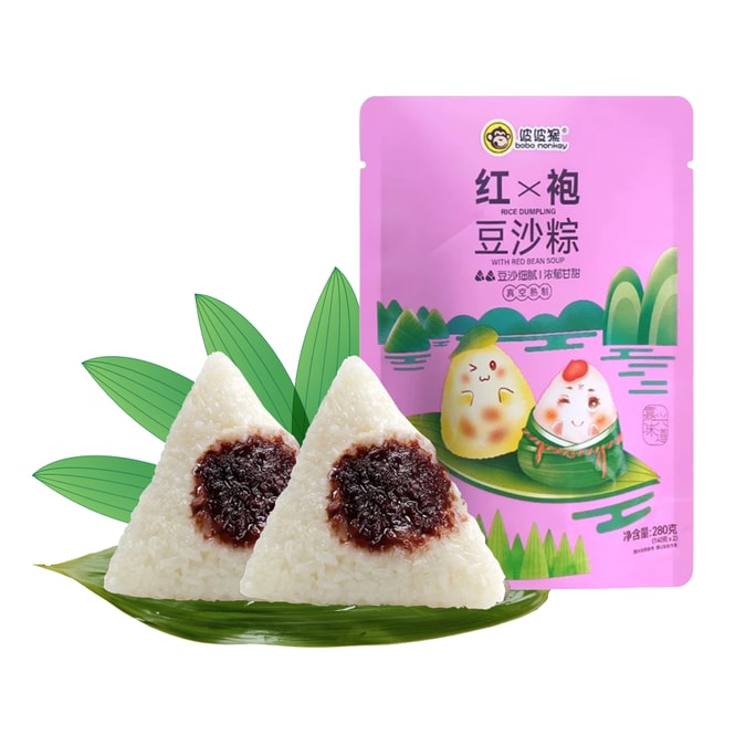 [단오절 필수품] 보보후 붉은 옷 팥소 종지 2개 240g [부드럽고 달콤하고 배부르게]