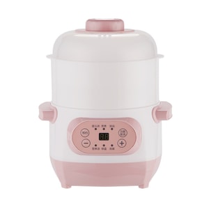 Fully automatic intelligent small stew pot Pink 1L