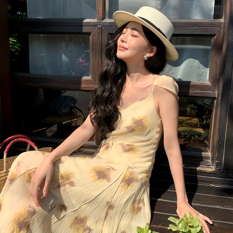 flared slip dress Women's Breezeful Pocket Flowy Flare Maxi Quick Dry Casual Slip Dress