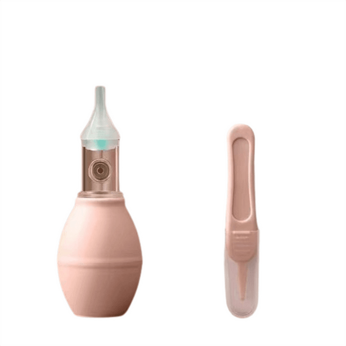 【中國直郵】 十月結晶 寶寶吸鼻器 嬰兒新生掏鼻屎鼻涕鼻塞通鼻神器口吸式清潔器SH833粉紅色一套