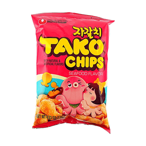 Tako Chips Seafood Flavor 4.23oz【Crispy & Savory】【Authentic Korean Flavor】