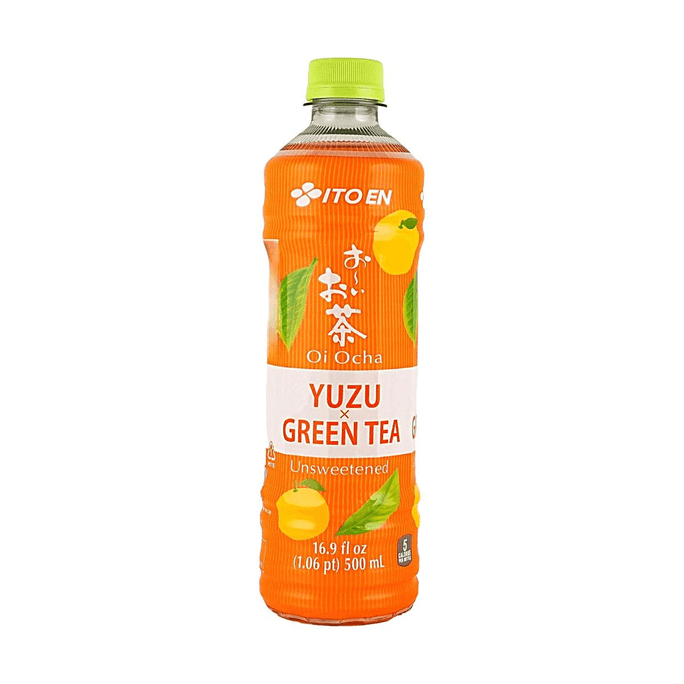 Oi Ocha Yuzu Green Tea, 16.9 fl oz【Low Calories 0 Sugar 0 Fat】